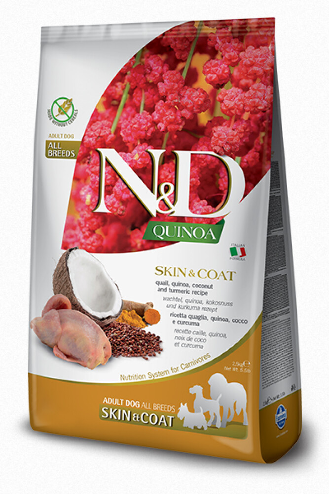 Farmina N&D Quinoa Skin & Coat Quail 2,5kg