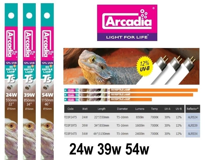 Arcadia lysrør 54w 12%uvb