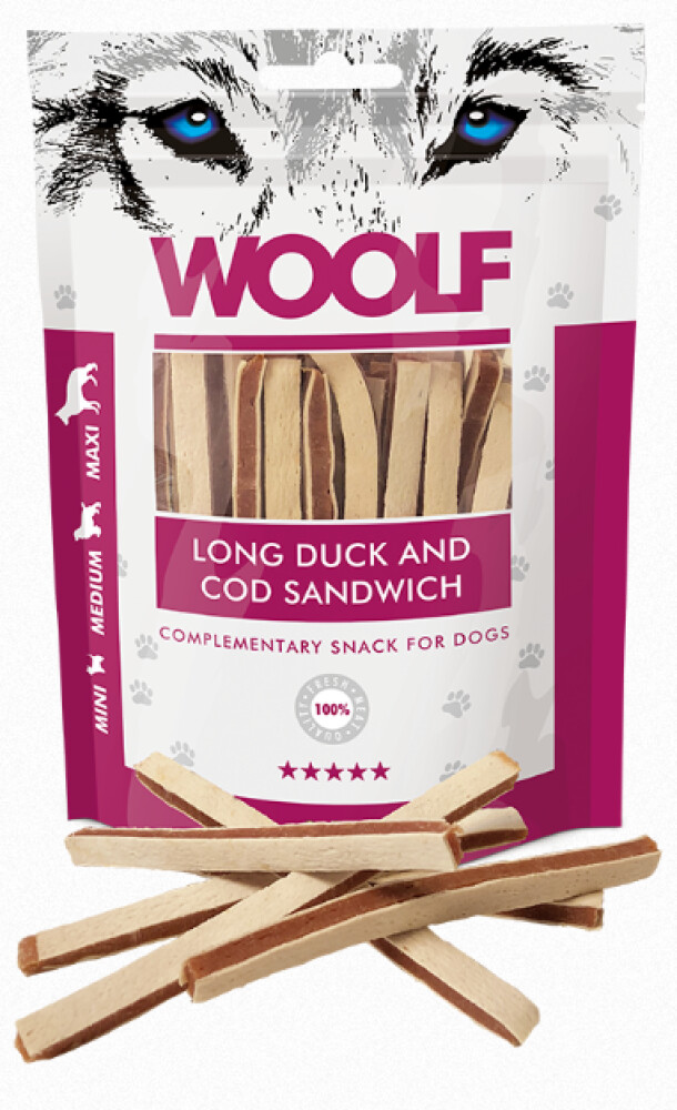 Woolf Long Duck and Cod Sandwich 100g
