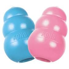 Kong rubber puppy xsmall rosa/blå