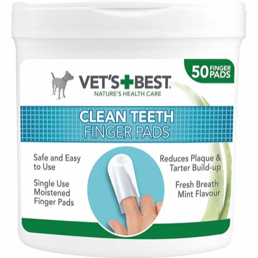 VETS BEST Clean Teeth Finger Pads 50stk