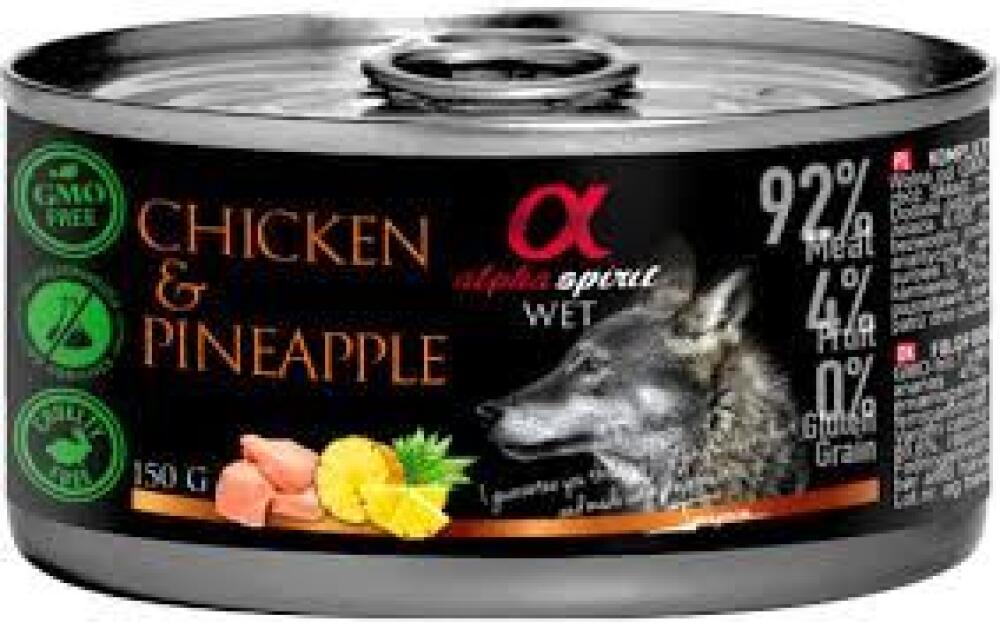 Alpha spirit chicken m/pinapple 150gr