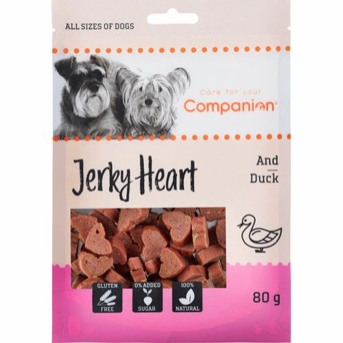 Duck Jerky Hearts 80g