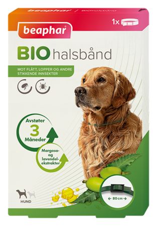 Beaphar Bio halsbånd Hund 80cm