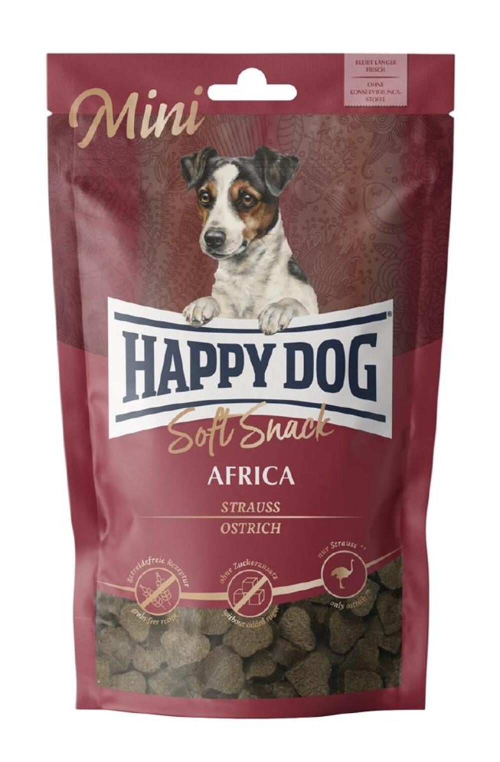 Happy Dog Soft Snack Mini Africa Struts 100g