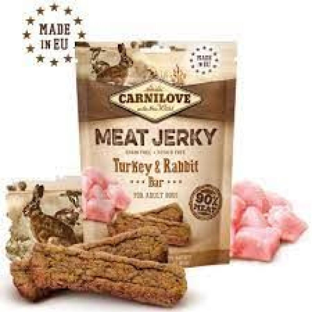 Carnilove meat jerky Turkey&rabbit 100gr