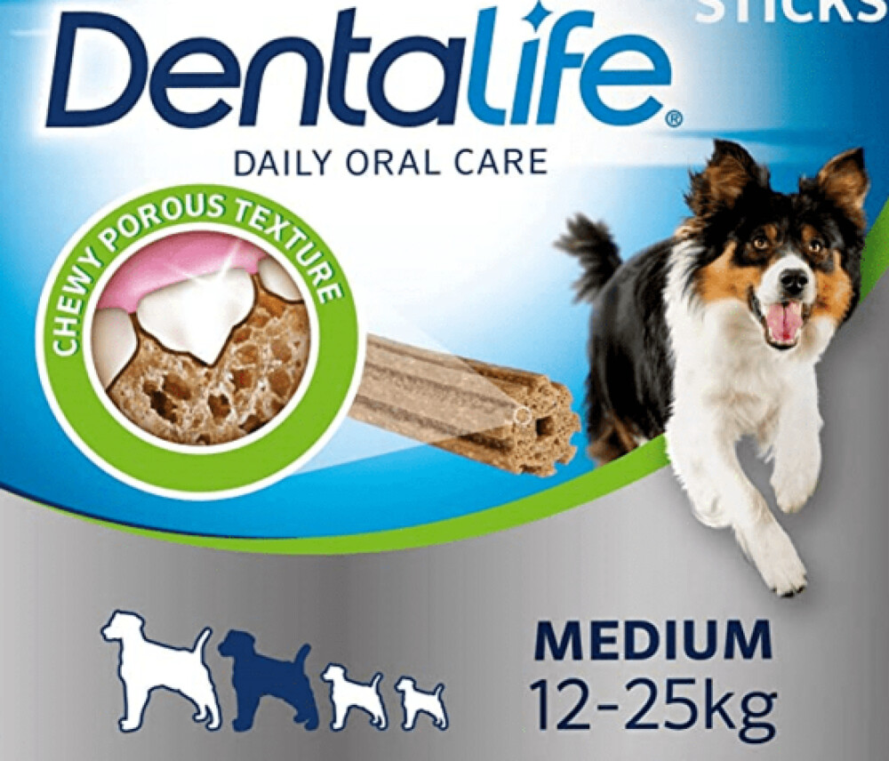 DENTALIFE® Medium Tyggepinne 24stk