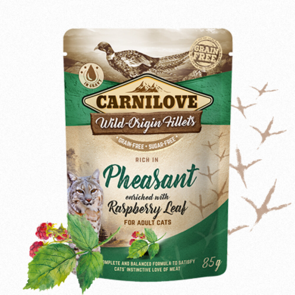 Carnilove Cat Adult Pheasant & Raspberry Leaves 85