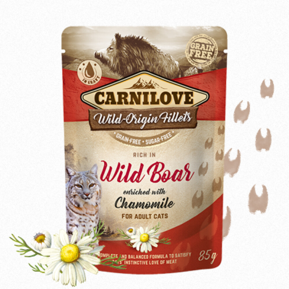 Carnilove Cat Adult Wild Boar & Chamomile, 85g