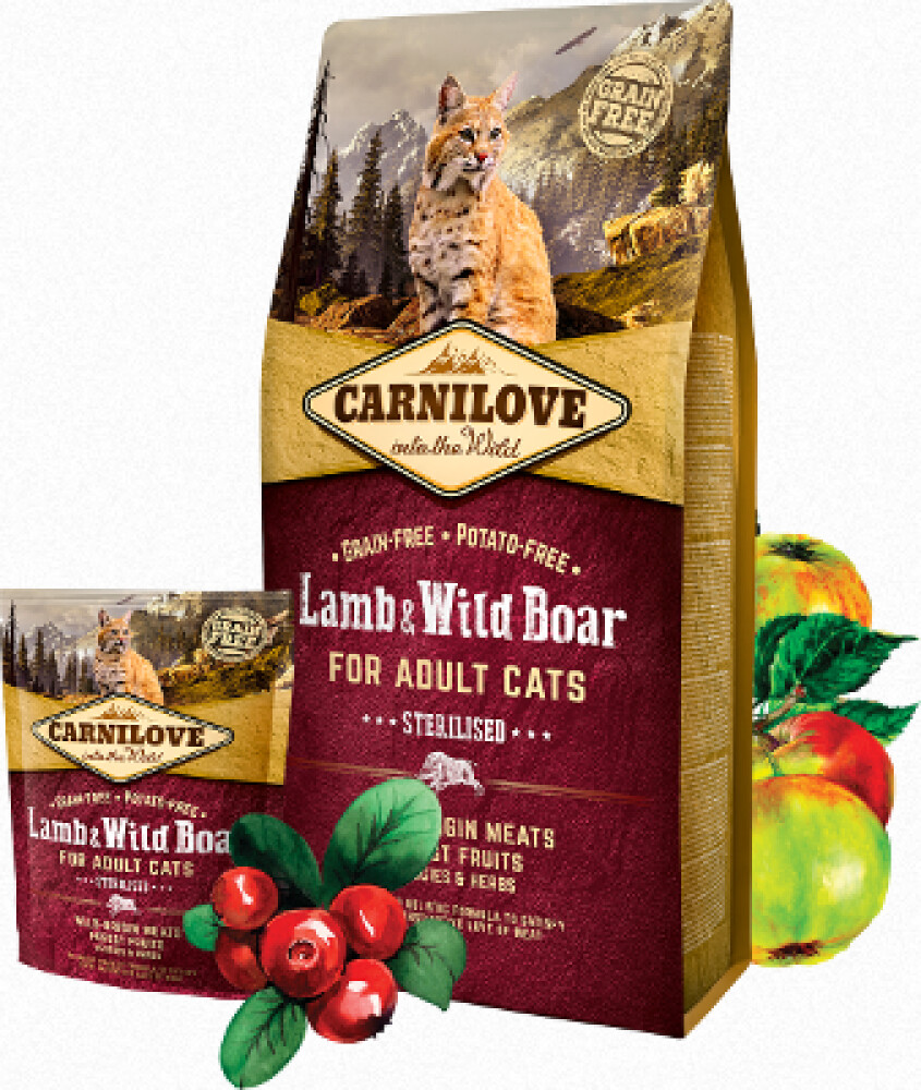Carnilove Adult Sterilised Cat Lamb & Wild Boar