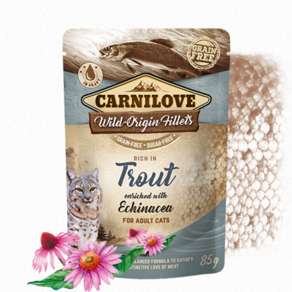 Carnilove Adult Cat Trout & Echinacea, 85g