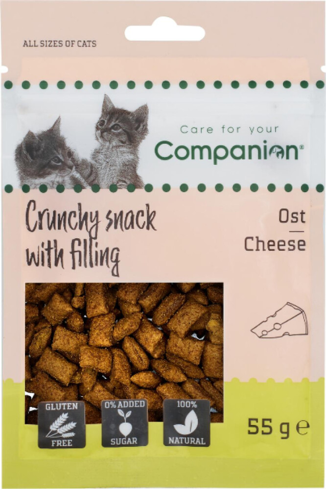 Companion Cat Crunchy med fyll - ost