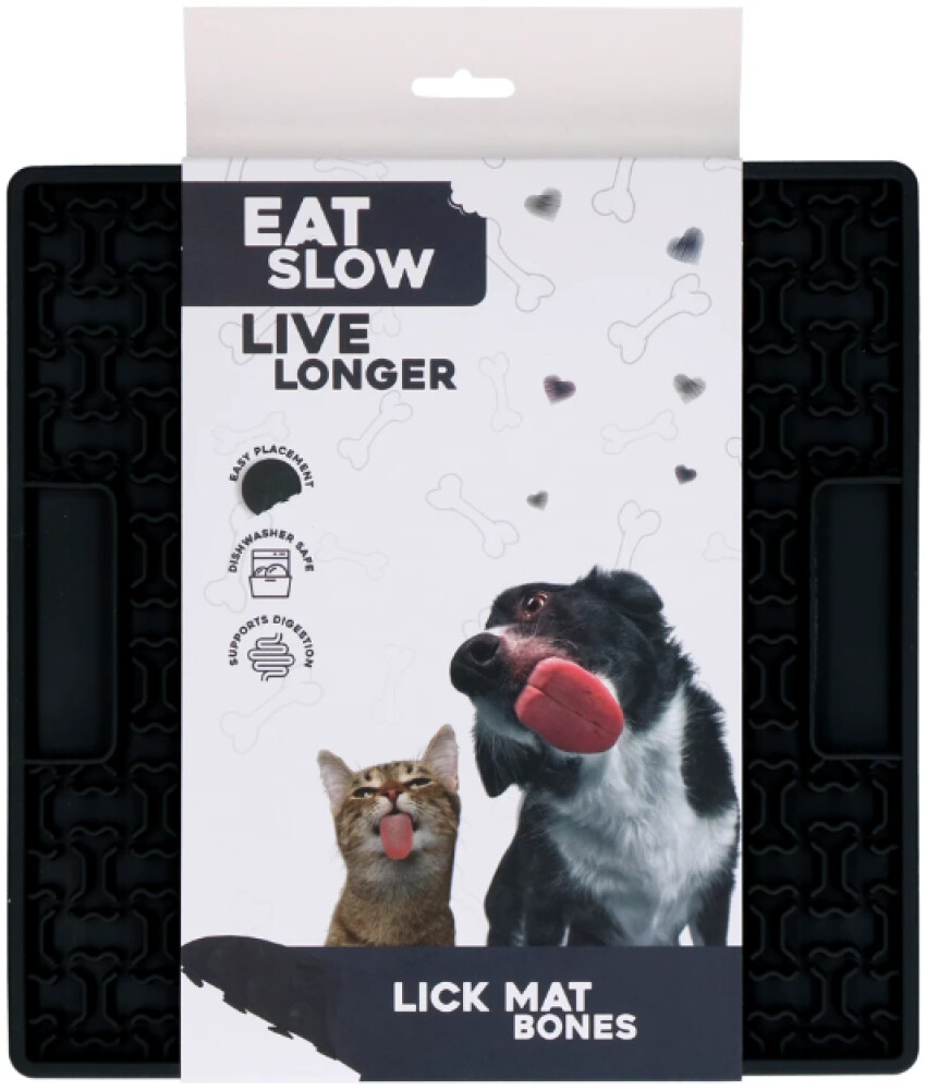 Eat Slow Live Longer Lick Mat Bones