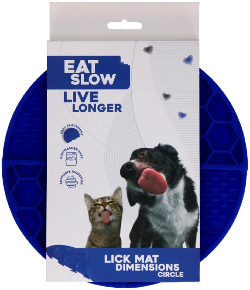 Eat Slow Live Longer Lick Mat Dimensions Circle