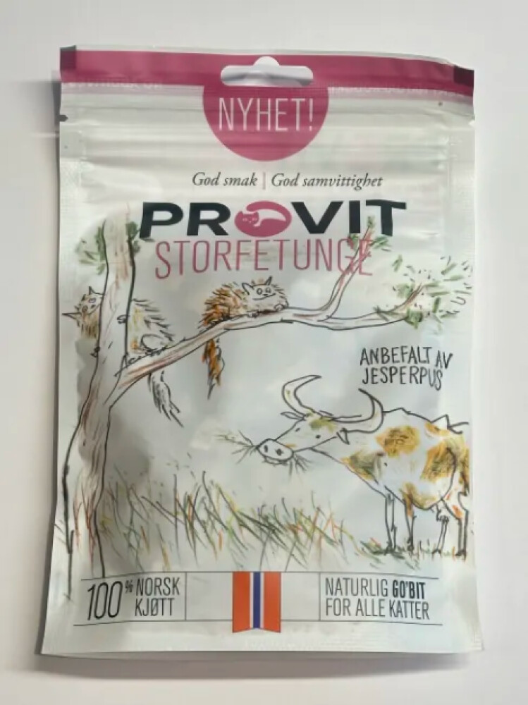 PROVIT Frysetørket Storfetunge 40g Katt