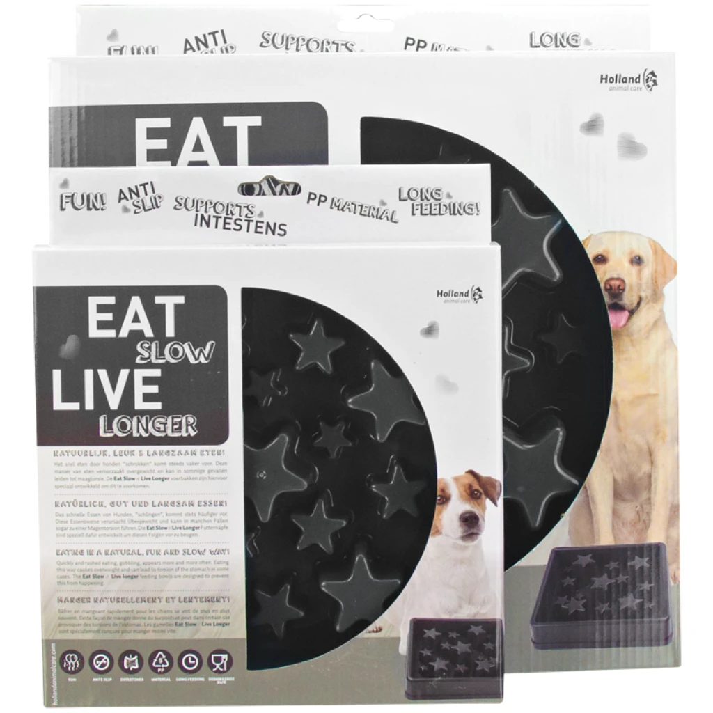 Eat Slow Live Longer Star Grey