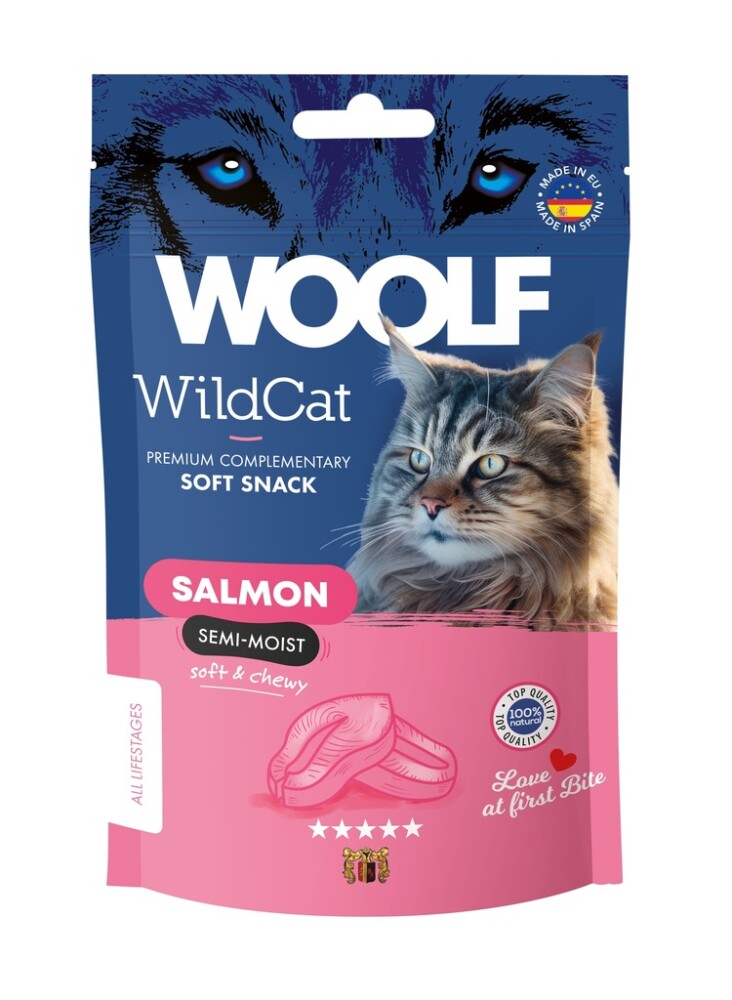 Woolf Wildcat Snacks Salmon 50G