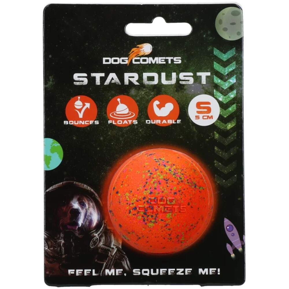 Dog Comets Stardust S ball Oransje