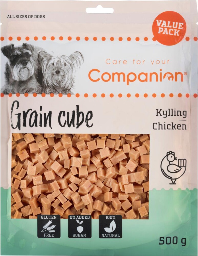 Companion Grain Cube Kylling 500g