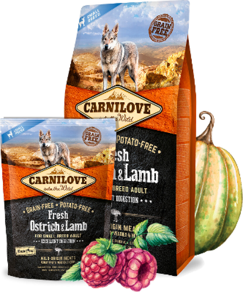 Carnilove Fresh Ostrich & Lamb Small Breed 1,5kg