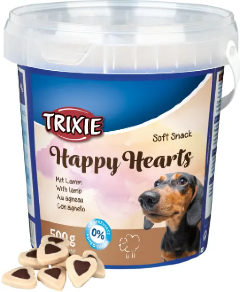 Trixie Happy Hearts M/Lam og Ris 500g