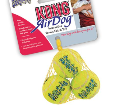 KONG AirDog Squeaker tennisball 3 stk, XS