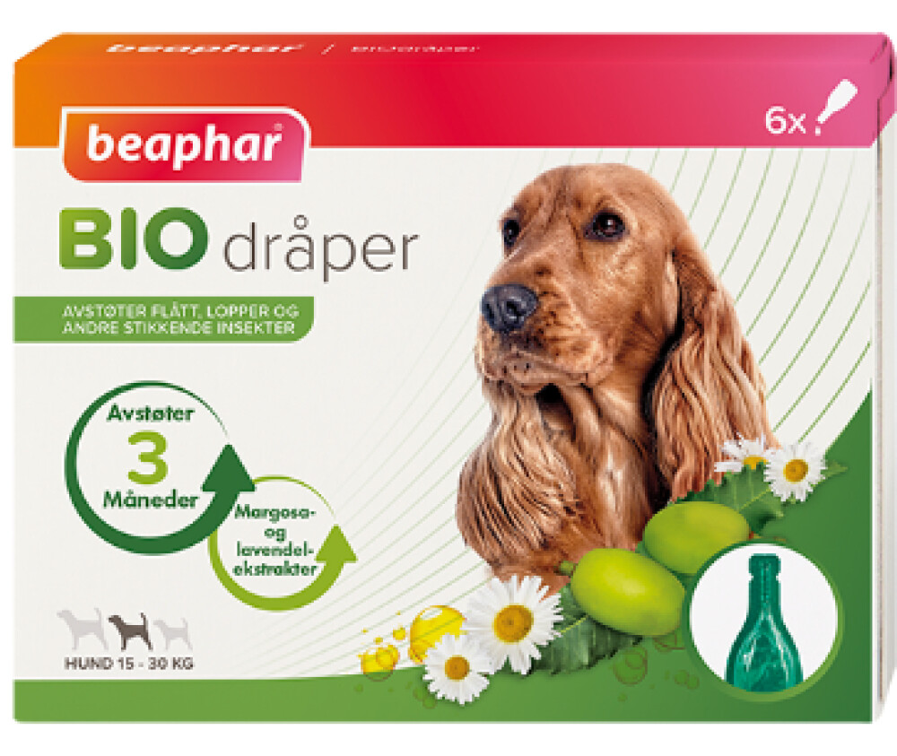 Beaphar biodråper stor hund >15kg