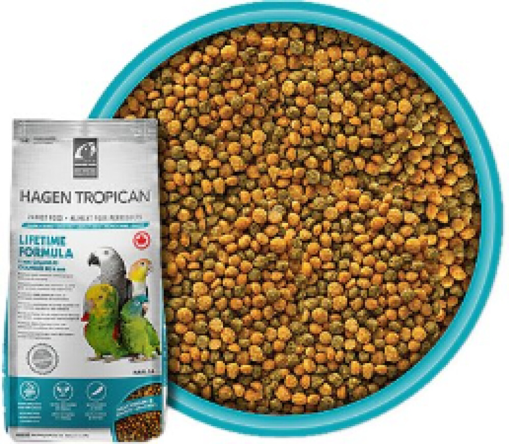 Tropican granulat papegøye 820g